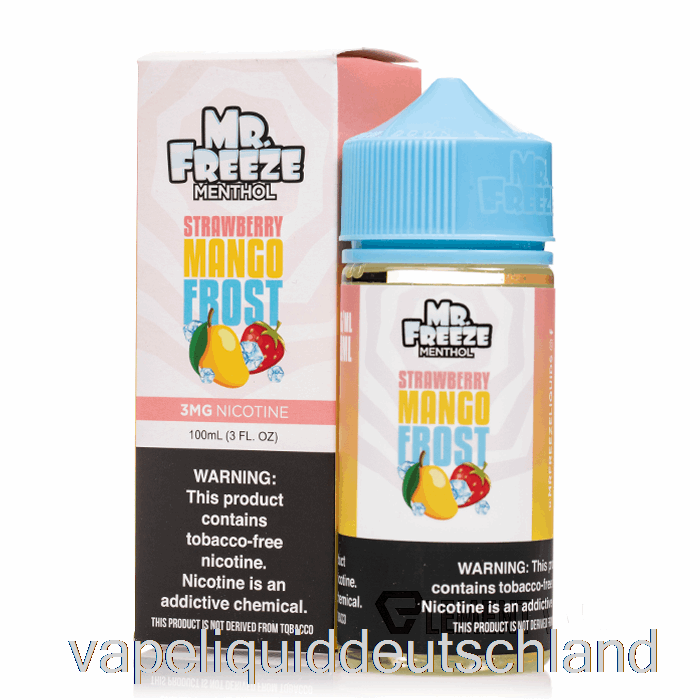 Erdbeer-Mango-Frost – Mr. Freeze – 100 Ml, 0 Mg Vape-Flüssigkeit